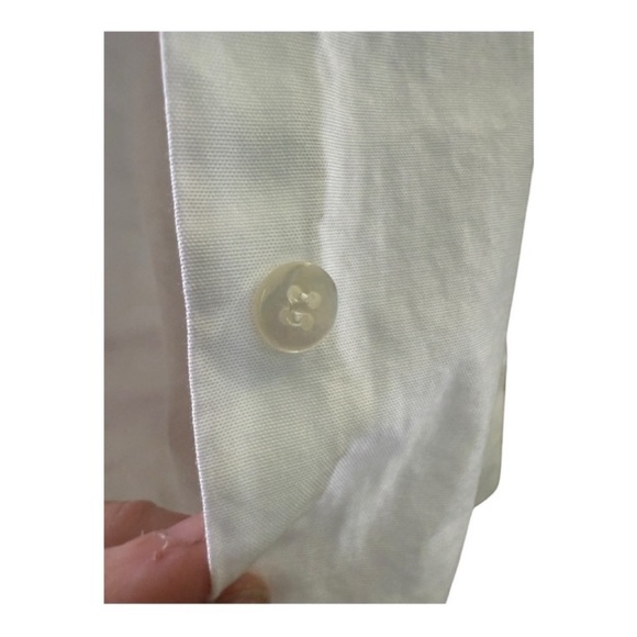 The Row White Cotton button up Shirt Size 8 Elongated Cuff - Picture 7 of 14